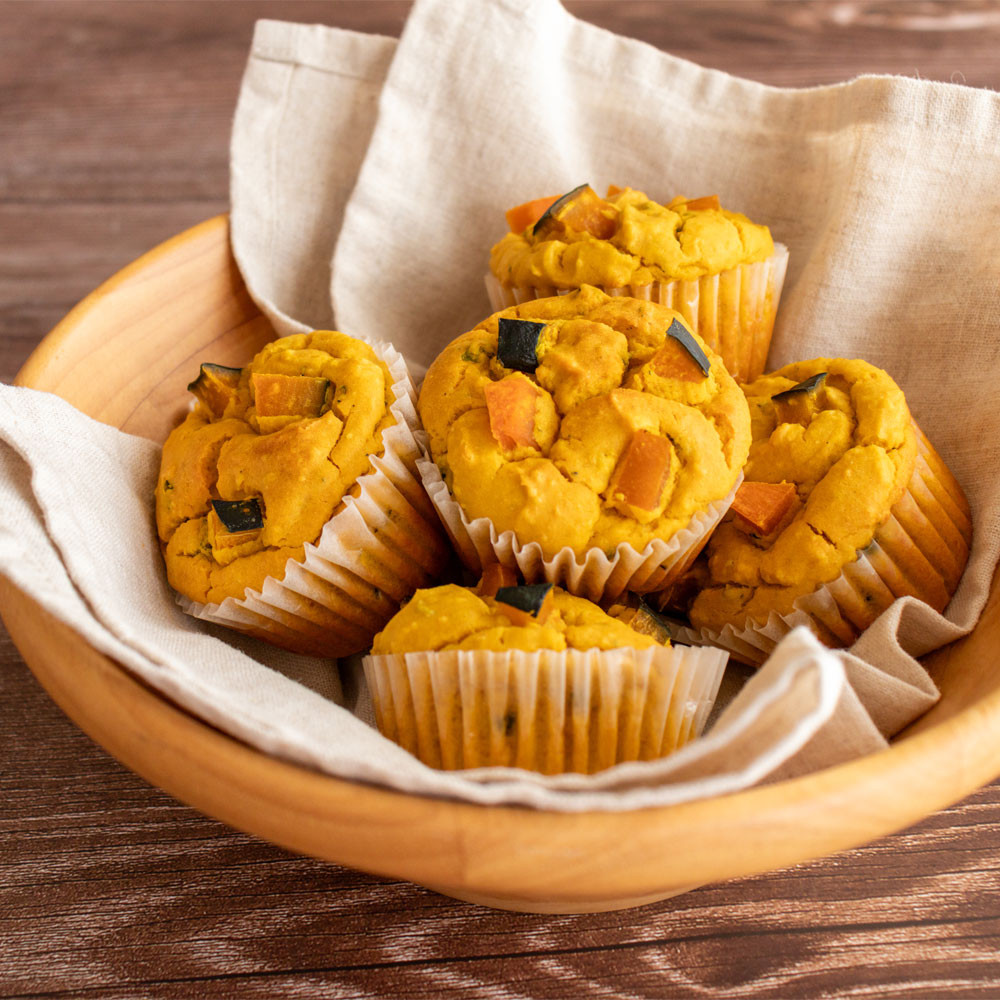 玄米粉のかぼちゃマフィン