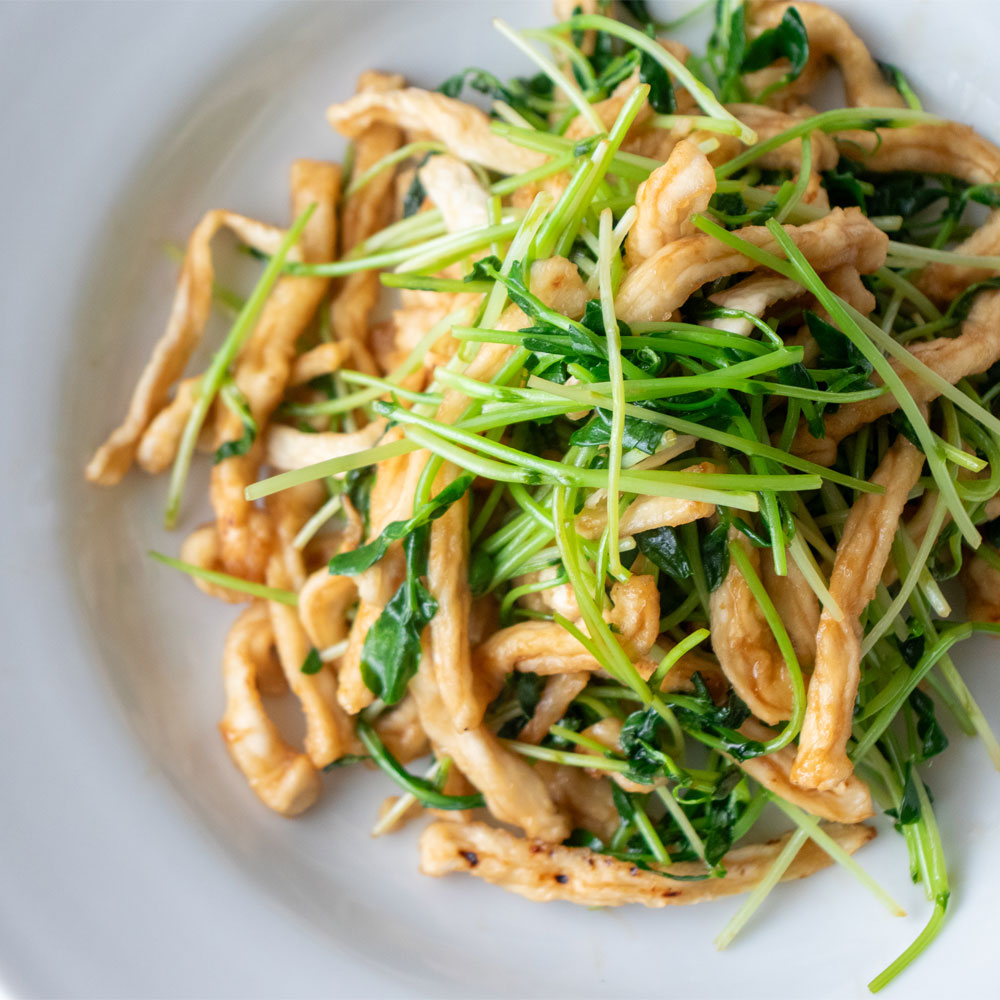 切り干し大根と豆苗のオイスター炒め