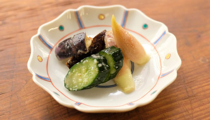 季節の野菜の玄米甘酒漬け