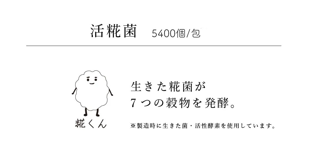 発酵5を構成する6つの要素：4.活糀菌