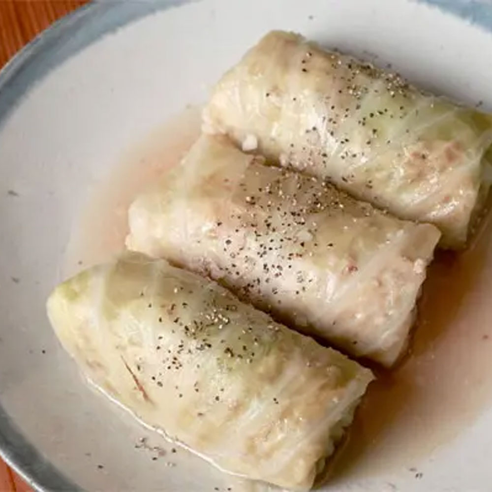 玉ねぎ糀玄米ロールキャベツ