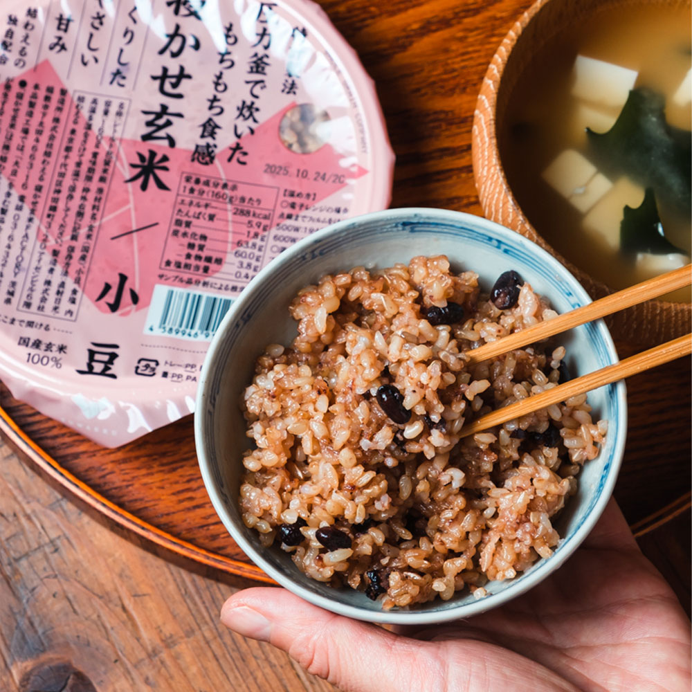 寝かせ玄米小豆ブレンド