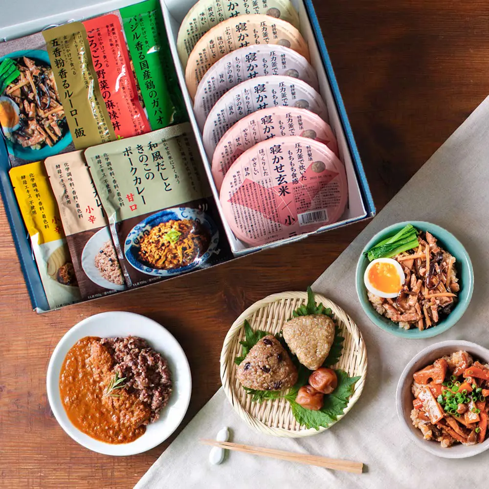 YUWAERUいいものギフト 寝かせ玄米・玄米によく合うカレー・ごちそうレトルト